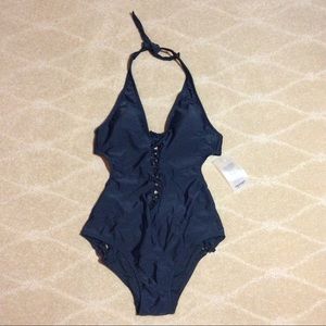 Ashley Graham X Swimsuits For All NWT Laced Halter
